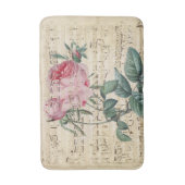 Tapis De Bain Rêve de musique de rose de rose (Devant (Vertical))