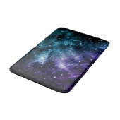 Tapis De Bain Rêve de nébuleuse de galaxie violette Turquoise #1 (Angle)