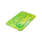 Tapis De Bain "Rêve minty : Les perles douces du marbre vert" (Angle)