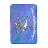 Tapis De Bain Rêver D'Un Grand Noël De Requin Blanc (Devant (Vertical))