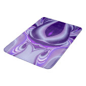 Tapis De Bain Rêves arc-en-ciel à fleurs violettes (Angle)