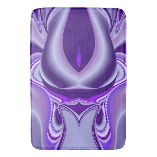 Tapis De Bain Rêves arc-en-ciel à fleurs violettes (devant Vertical)