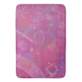 Tapis De Bain Rêves roses abstraits (devant Vertical)