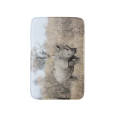 Tapis De Bain Rhino blanc (Devant (Vertical))