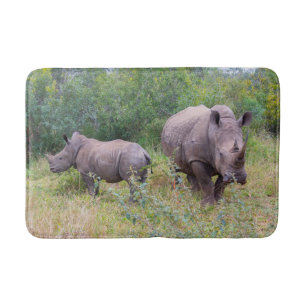 Tapis De Bain Rhino, mère et bébé