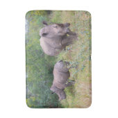 Tapis De Bain Rhino, mère et bébé (Devant (Vertical))