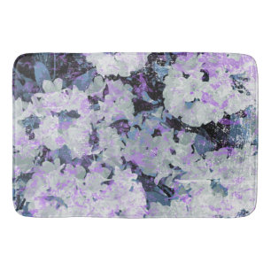 Tapis De Bain *~* Rhododendron Grunge rustique Fleurs Blanc Blus