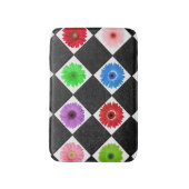 Tapis De Bain Rhomboïde noir marron foncé (Devant (Vertical))