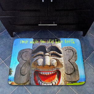 Tapis De Bain Rire Totem Photographie Sourire Citation Typograph