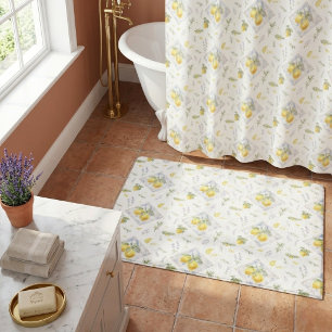 Tapis De Bain Riviera Patrimoine Italien Aquarelle Salle de Bain