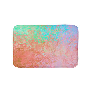 Tapis De Bain Rivière de feu Orange alcool Encre Abstraite