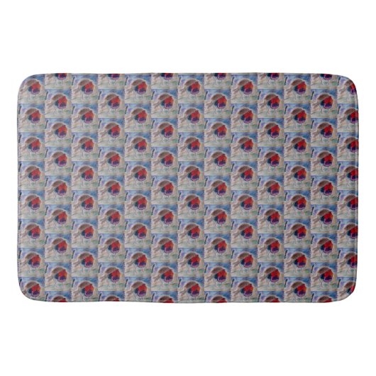 Tapis De Bain Robin de Noël (Devant)