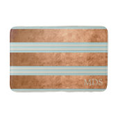 Tapis De Bain Robin Oeuf Bleu Gras Monogramme Bain Gravé (Devant)