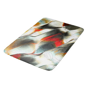 Tapis De Bain Roche argentée rugueuse au-dessus du membre brûlan