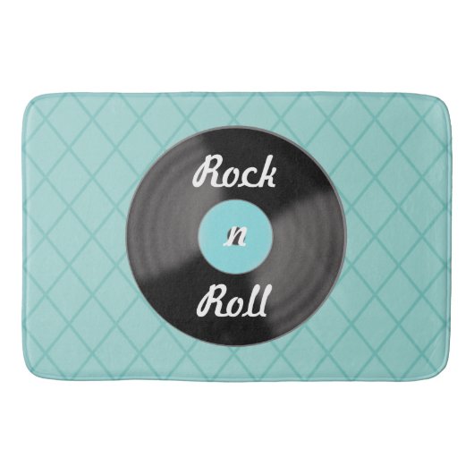 Tapis de bain Rock n Roll disque (Devant)