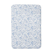 Tapis De Bain Romantic Blue White Floral  (Devant (Vertical))