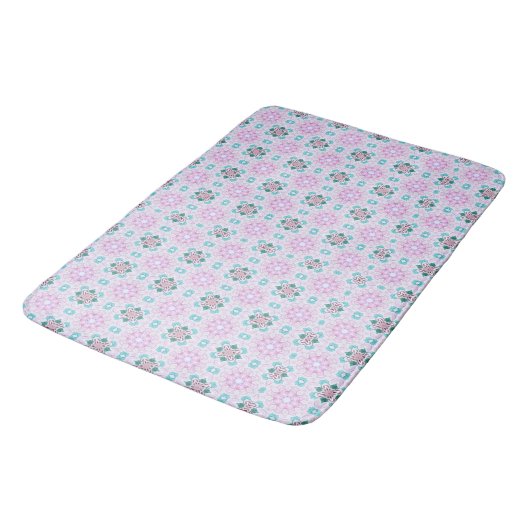 TAPIS DE BAIN ROMANTIQUE FLORAL (Angle)