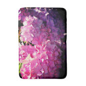 Tapis De Bain Romantique rose floral élégant hydrangeas (Devant (Vertical))