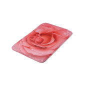 Tapis De Bain Romantique Rose rose rouge gouttes d'eau (Angle)