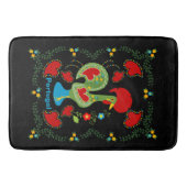 Tapis De Bain Rooster portugais de la chance en vert (Devant)