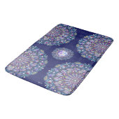 Tapis De Bain Rosace bleue (Angle)