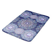 Tapis De Bain Rosace bleue (Angle)