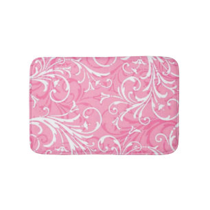 Tapis de bain rose
