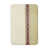 Tapis De Bain Rose beige et bordeaux (Devant (Vertical))