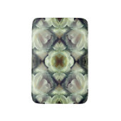 Tapis De Bain Rose blanche Art Abstrait floral (Devant (Vertical))