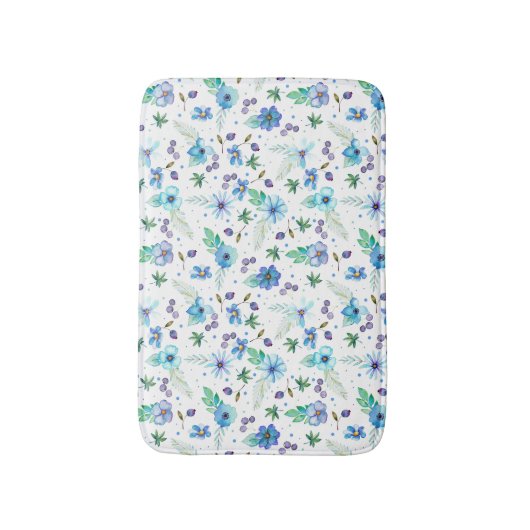 Tapis De Bain Rose bleu (Devant (Vertical))