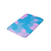 Tapis De Bain Rose/bleu rétro (Angle)
