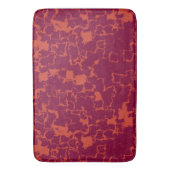 Tapis De Bain Rose chaud et orange Abstrait (devant Vertical)