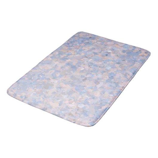 Tapis De Bain Rose clair et bleu (Angle)