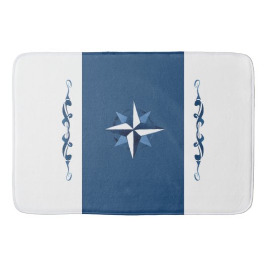 Tapis De Bain Rose Compass (Devant)