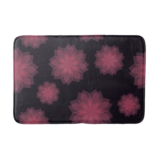 Tapis De Bain Rose, cool, tendance, abstraction de fleurs modern (Devant)