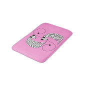 Tapis de bain rose Dalmatien (Angle)