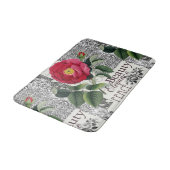 Tapis De Bain Rose Damask Joli Floral Antique (Angle)