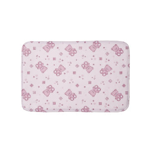 Tapis De Bain Rose d'arrière - plan de nounours