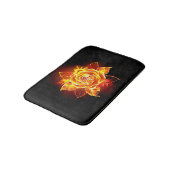 Tapis De Bain Rose de feu en fleurs (Angle)