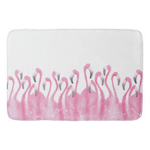 Tapis de bain rose de Flamant rose