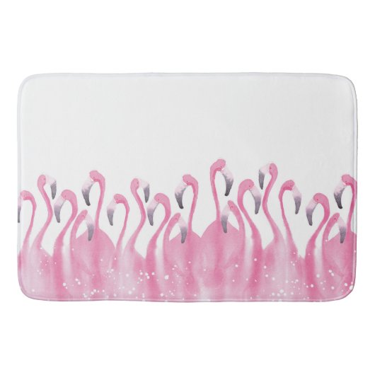 Tapis de bain rose de Flamant rose (Devant)