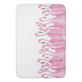 Tapis de bain rose de Flamant rose (devant Vertical)