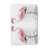 Tapis de bain rose de Flamants roses du PARC 2 de (Devant (Vertical))