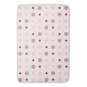 Tapis De Bain rose de thé (rouge, mauve et points blancs) (devant Vertical)