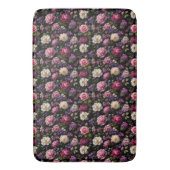 Tapis De Bain Rose en velours noir (devant Vertical)