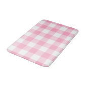 Tapis de bain rose et blanc de contrôle de Buffalo (Angle)