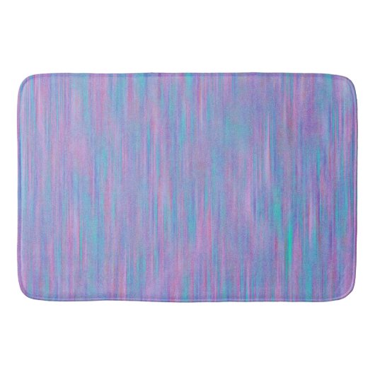 Tapis de bain rose et bleu de motif de rayure de (Devant)