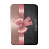 Tapis De Bain Rose Foil et Bow (Devant (Vertical))