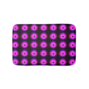 Tapis De Bain Rose foncé Abstrait : brillant sans joint
