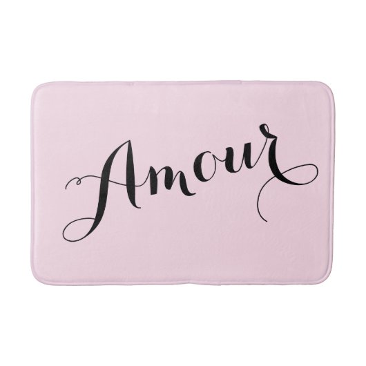 Tapis De Bain Rose français d'amour d'intrigue amoureuse et (Devant)